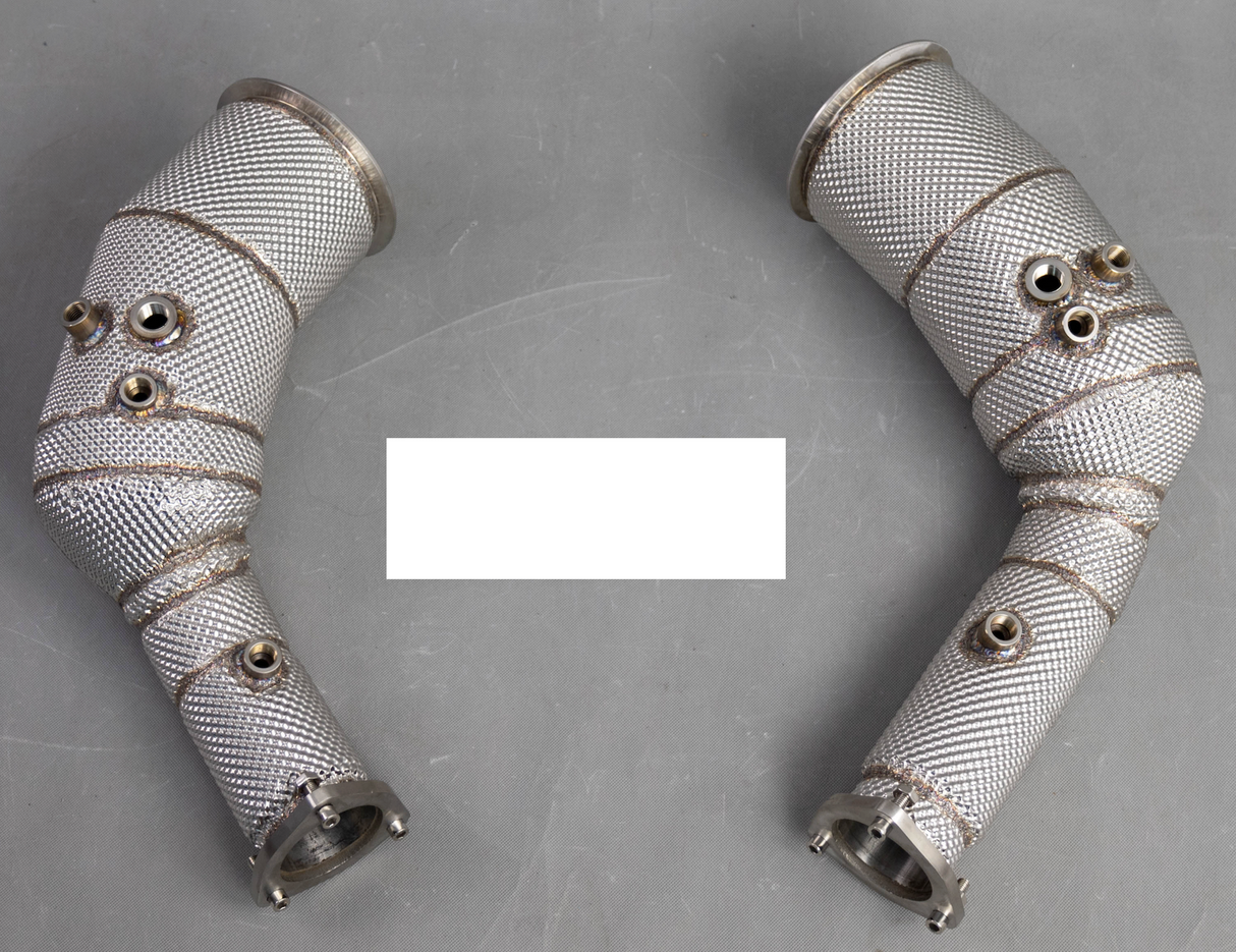 King Racing® (19+) Audi RS6/RS7 C8 4.0L 304SS 3" Catless Exhaust Down Pipes