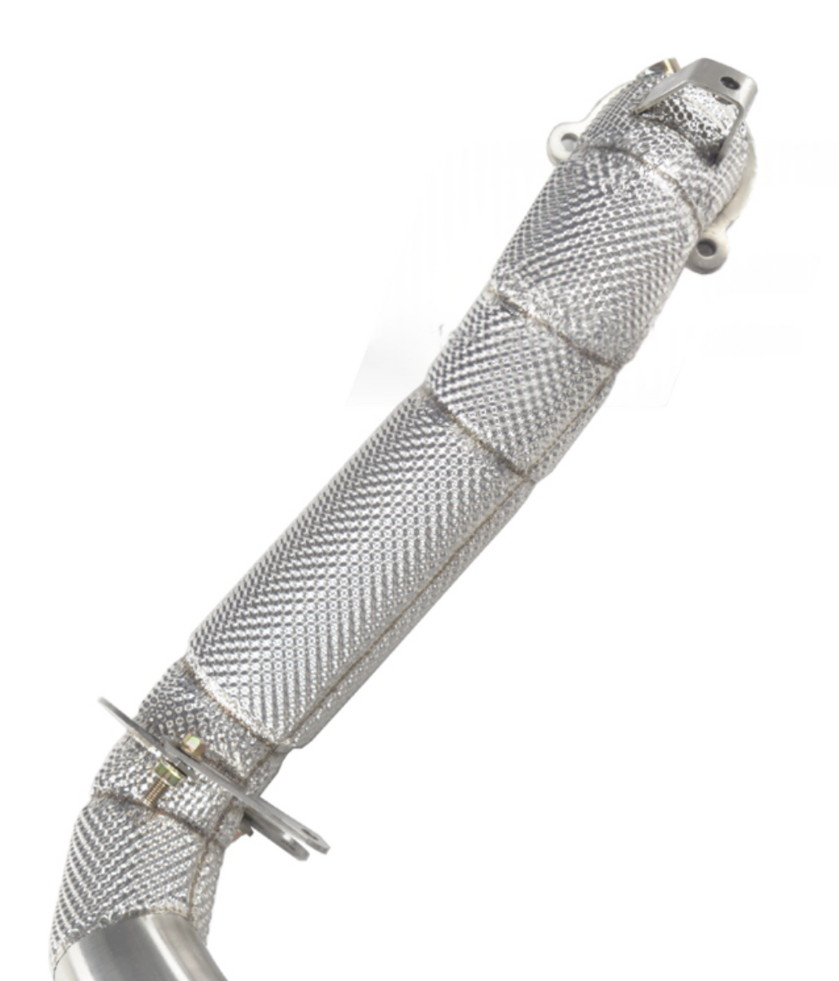 Kingman Speed® (12-19) Mercedes 1.6L/2.0L M270 304SS 3" Catless Down Pipe with Heat Wrap Layer