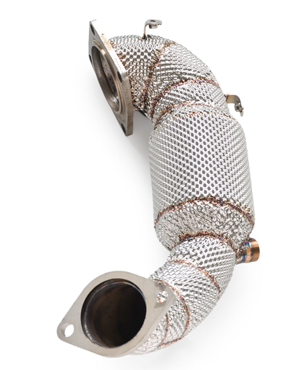 Kingman Speed® (19-22) Hyundai Veloster N 200 Cell Catted Down Pipe with Heat Wrap Layer