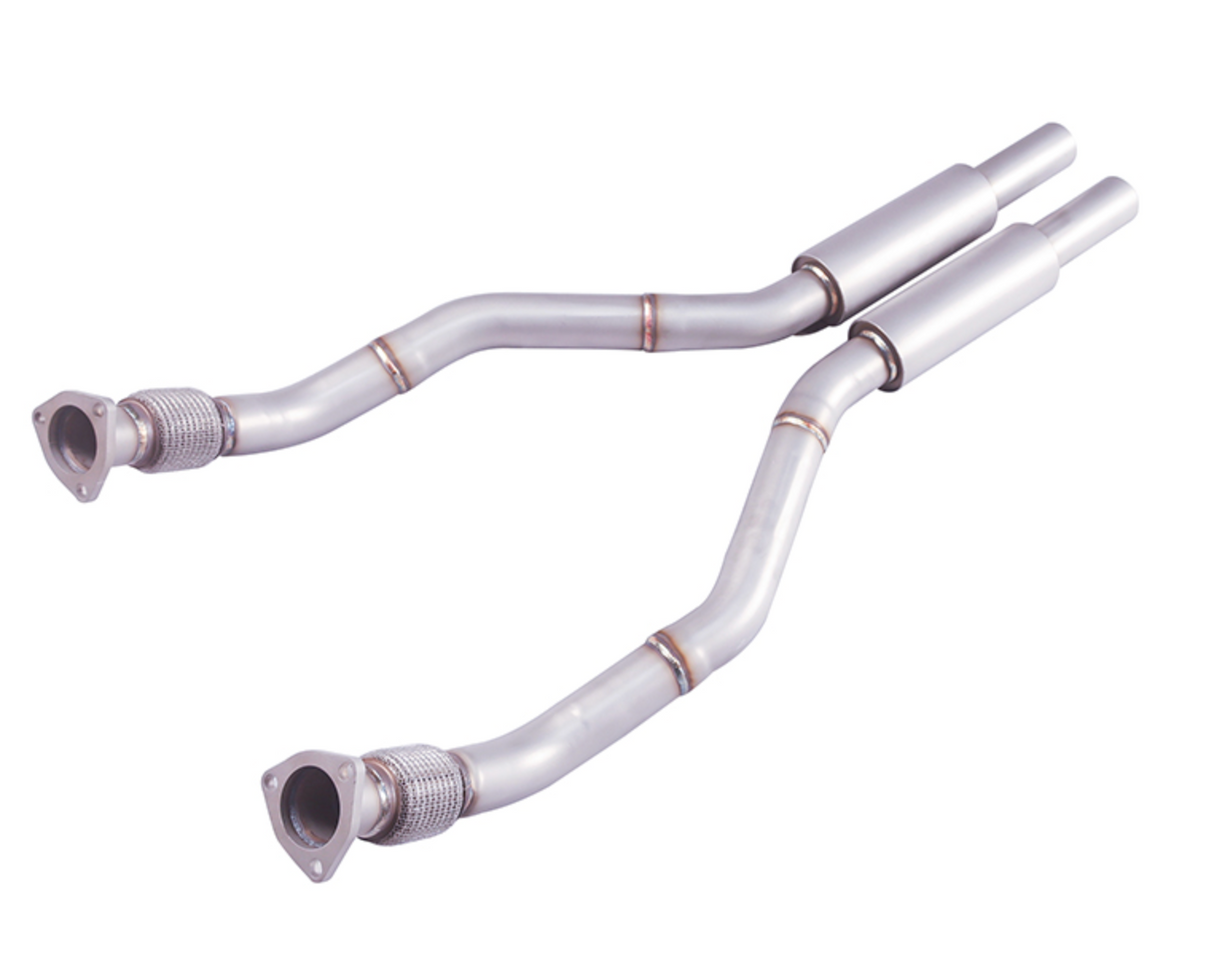 2010-2018 Audi A6 4G/A7 4G8 3.0L 3" Resonated Exhaust Mid-Pipes
