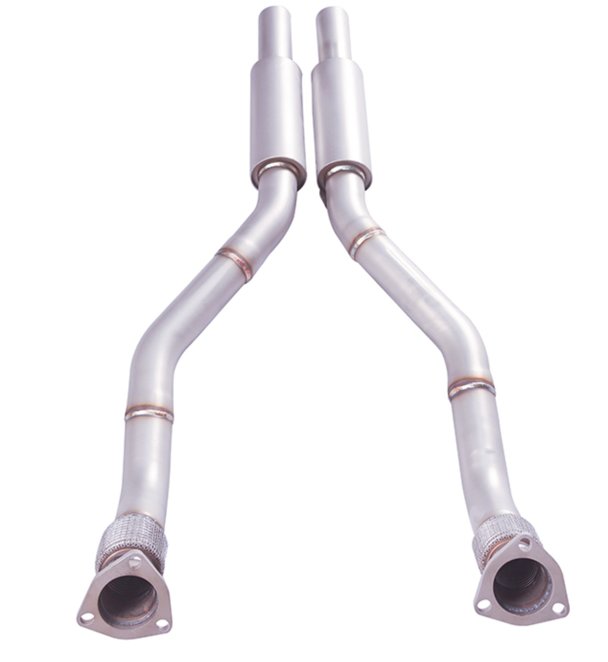 2010-2018 Audi A6 4G/A7 4G8 3.0L 3" Resonated Exhaust Mid-Pipes