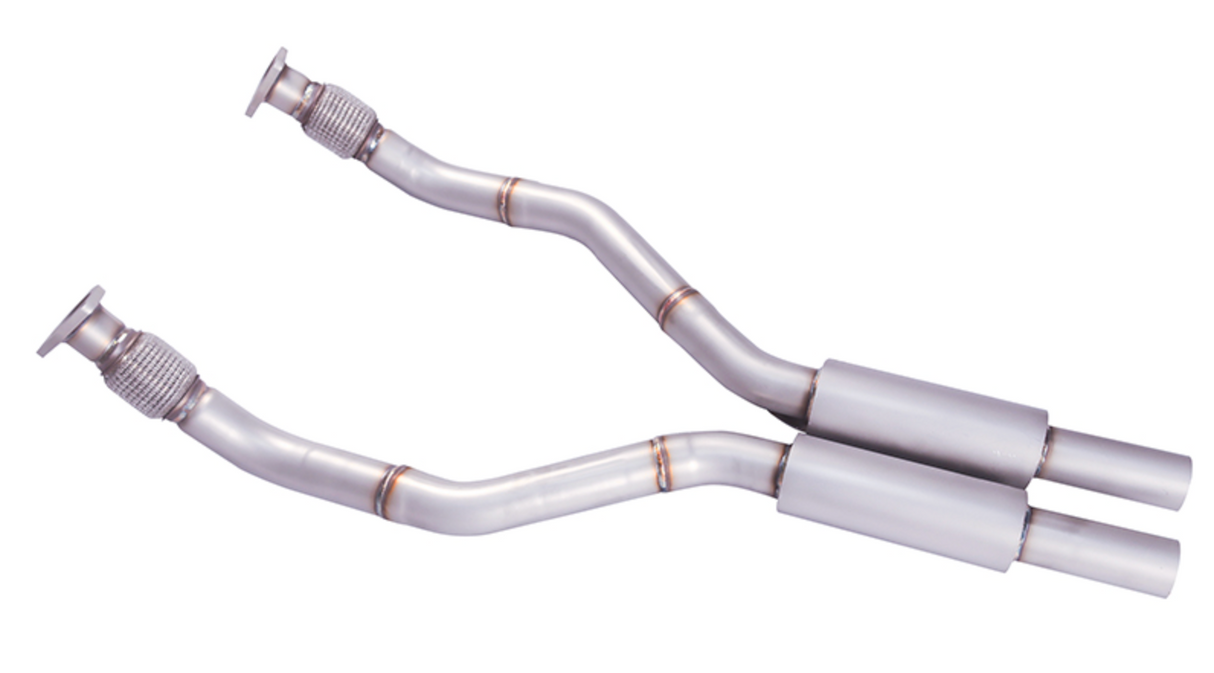 2010-2018 Audi A6 4G/A7 4G8 3.0L 3" Resonated Exhaust Mid-Pipes