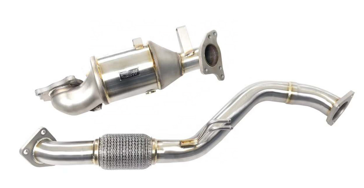 Kingman Speed® (18-22) Honda Accord 1.5L 200 Cell Catted Down Pipe with Mid-Pipe