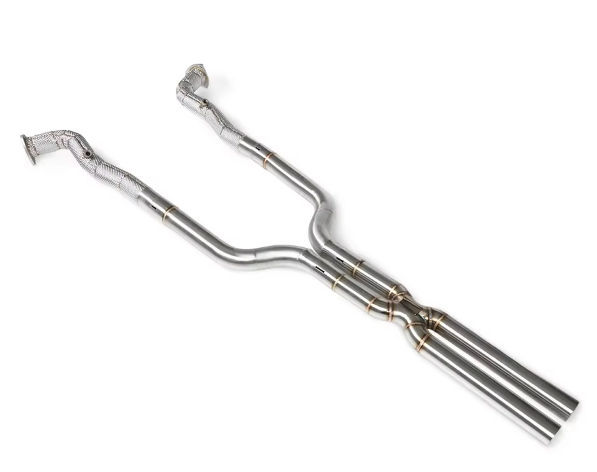 08-19 Maserati GranTurismo 4.2L/4.7L Catless Exhaust Mid-Pipes with He…