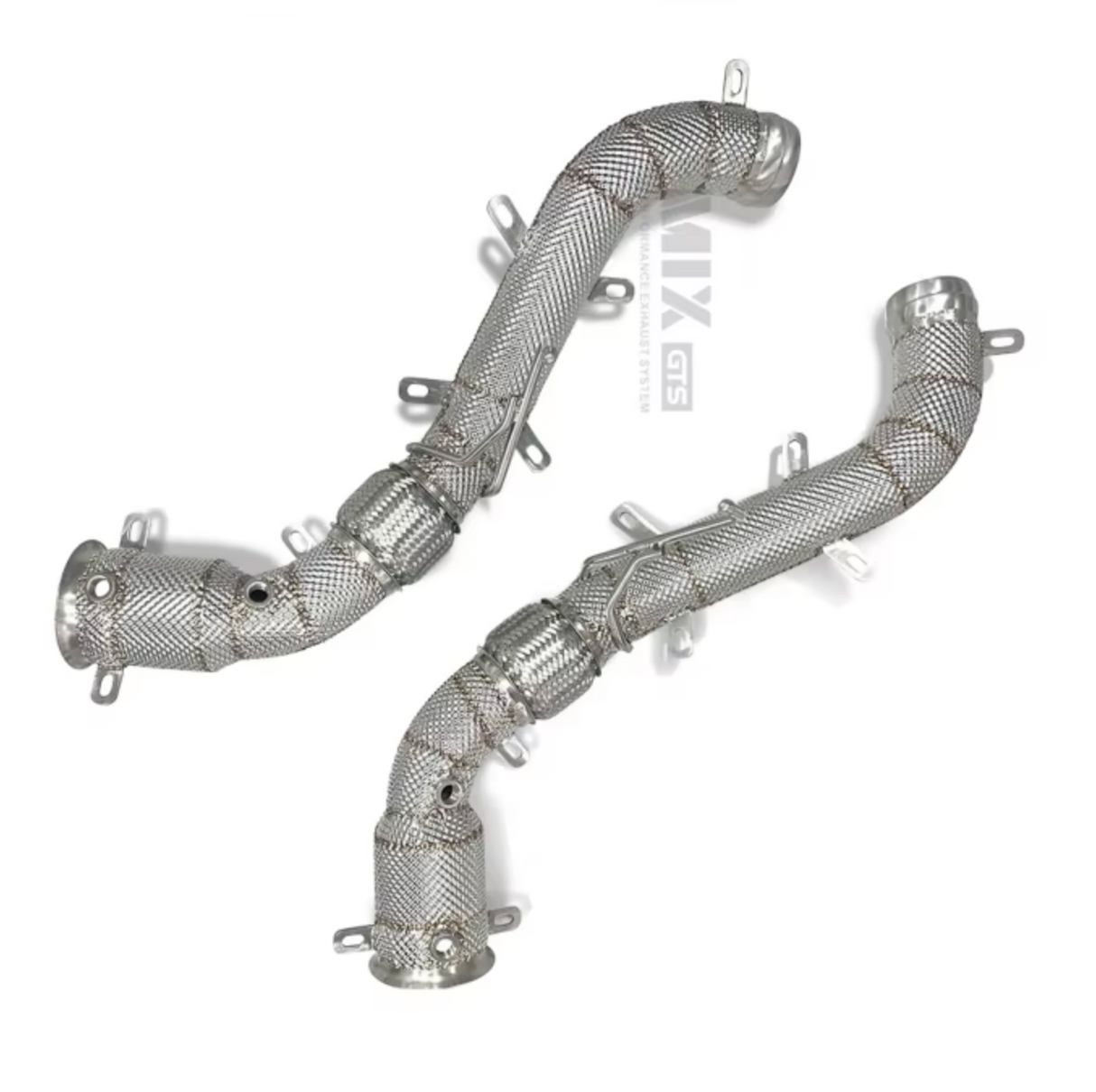 11-14 McLaren MP4-12C 3.8L M838T Catless Exhaust Down Pipes with Heat …