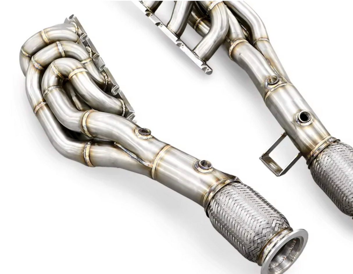 2007-2012 Audi S5 B8 4.2L CAU 304SS Long Tube Exhaust Headers