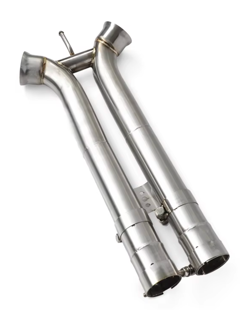 Kingman Speed® (17-23) Porsche Panamera 2.9L/3.0L EA839 304SS 3" Catless Exhaust Mid-Pipes