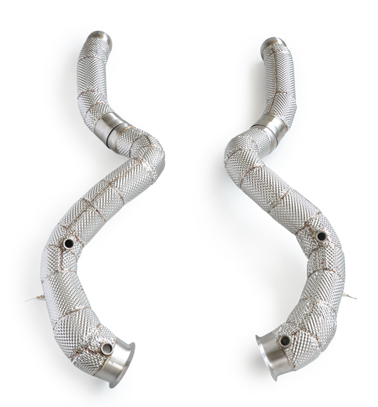 15-21 Mercedes AMG C63 W205 M177 Catless Exhaust Down Pipes