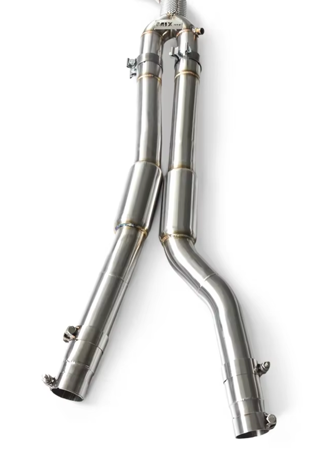 21+ BMW M240i G42 B58B30 Catless Mid-Pipes with Heat Wrap Layer