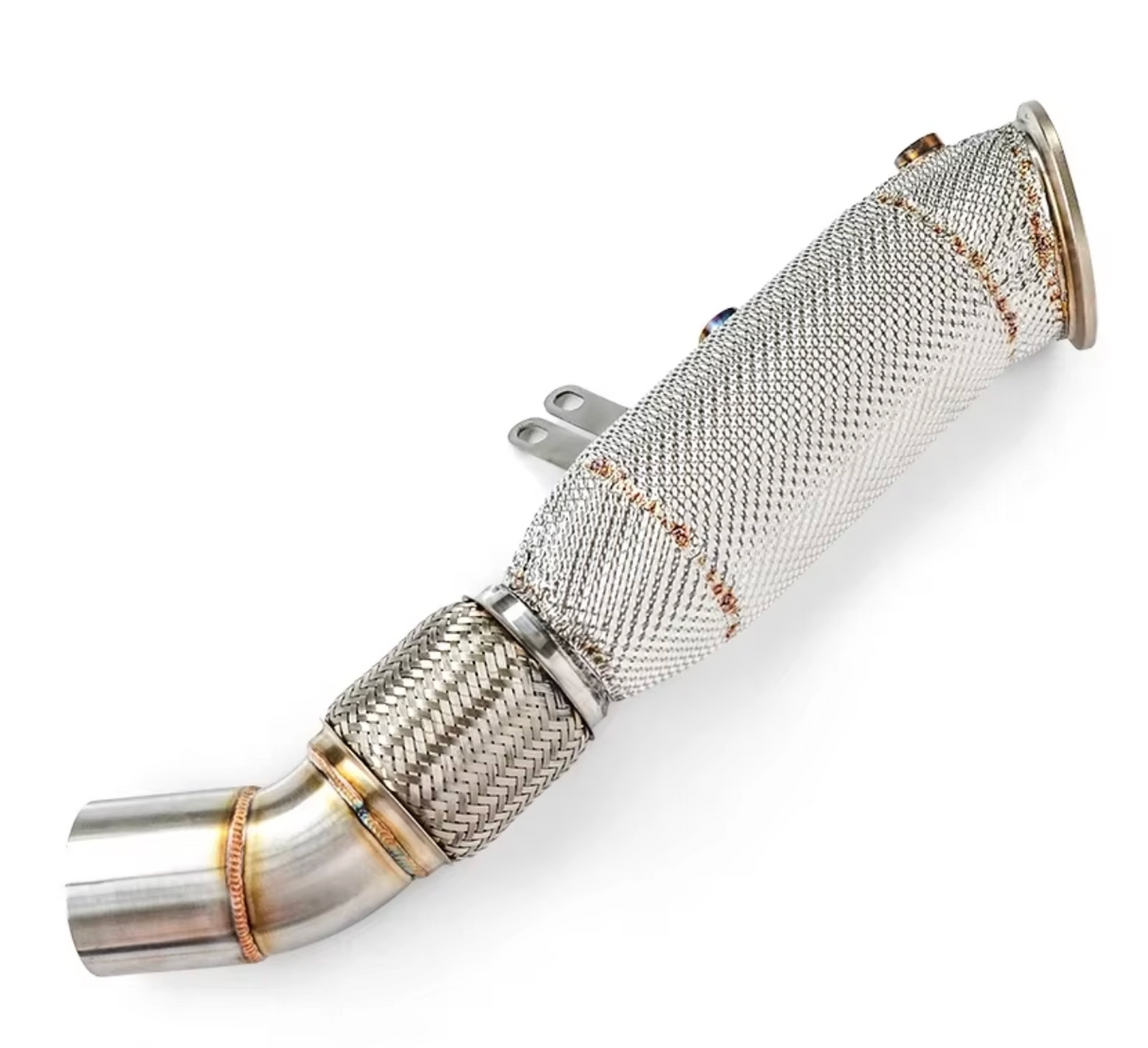 17-23 BMW 640i G32 B58B30 Exhaust Down Pipe with Heat Wrap Layer