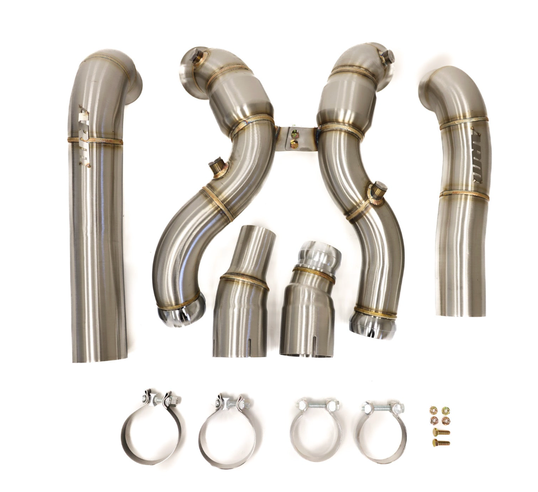 ARM Motorsports® (15-21) Mercedes AMG GT C190 M178 304SS 3.5" 200 Cell Catted Down Pipes