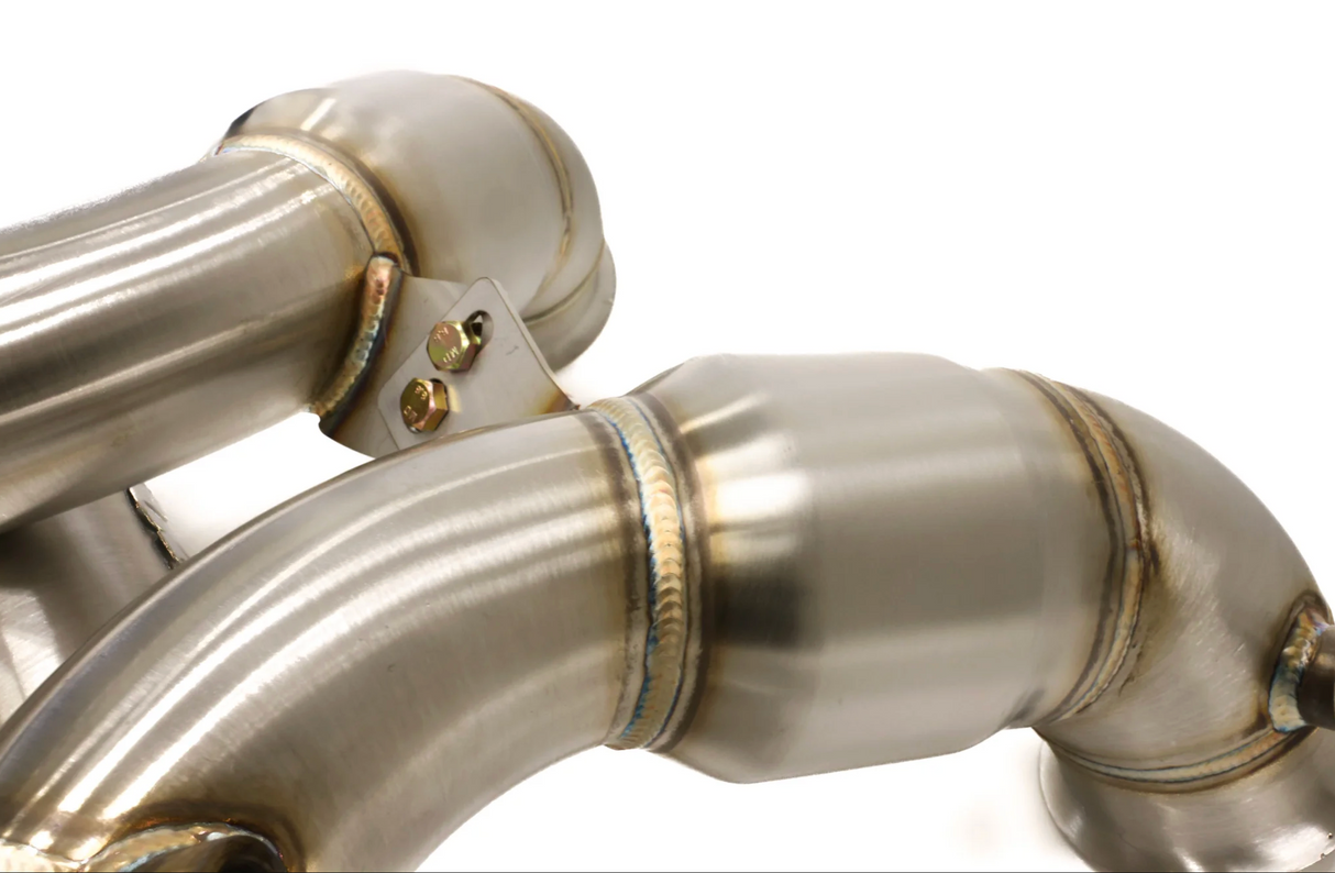 ARM Motorsports® (15-21) Mercedes AMG GT C190 M178 304SS 3.5" 200 Cell Catted Down Pipes