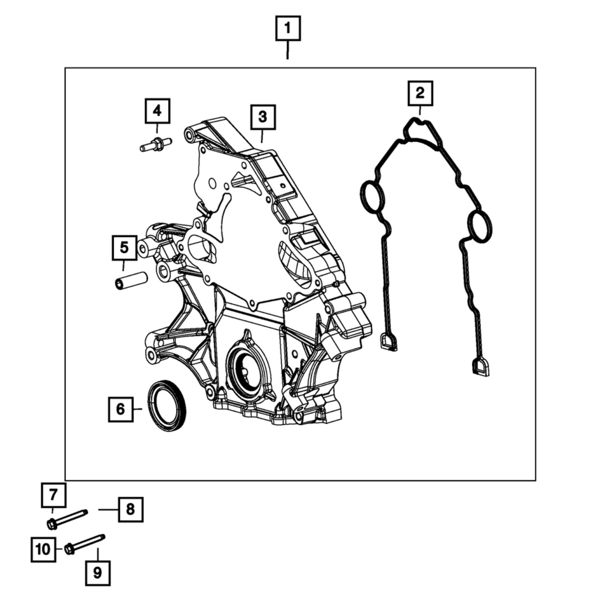 Mopar 68416971AB 300/Challenger/Charger Engine Timing Case Cover