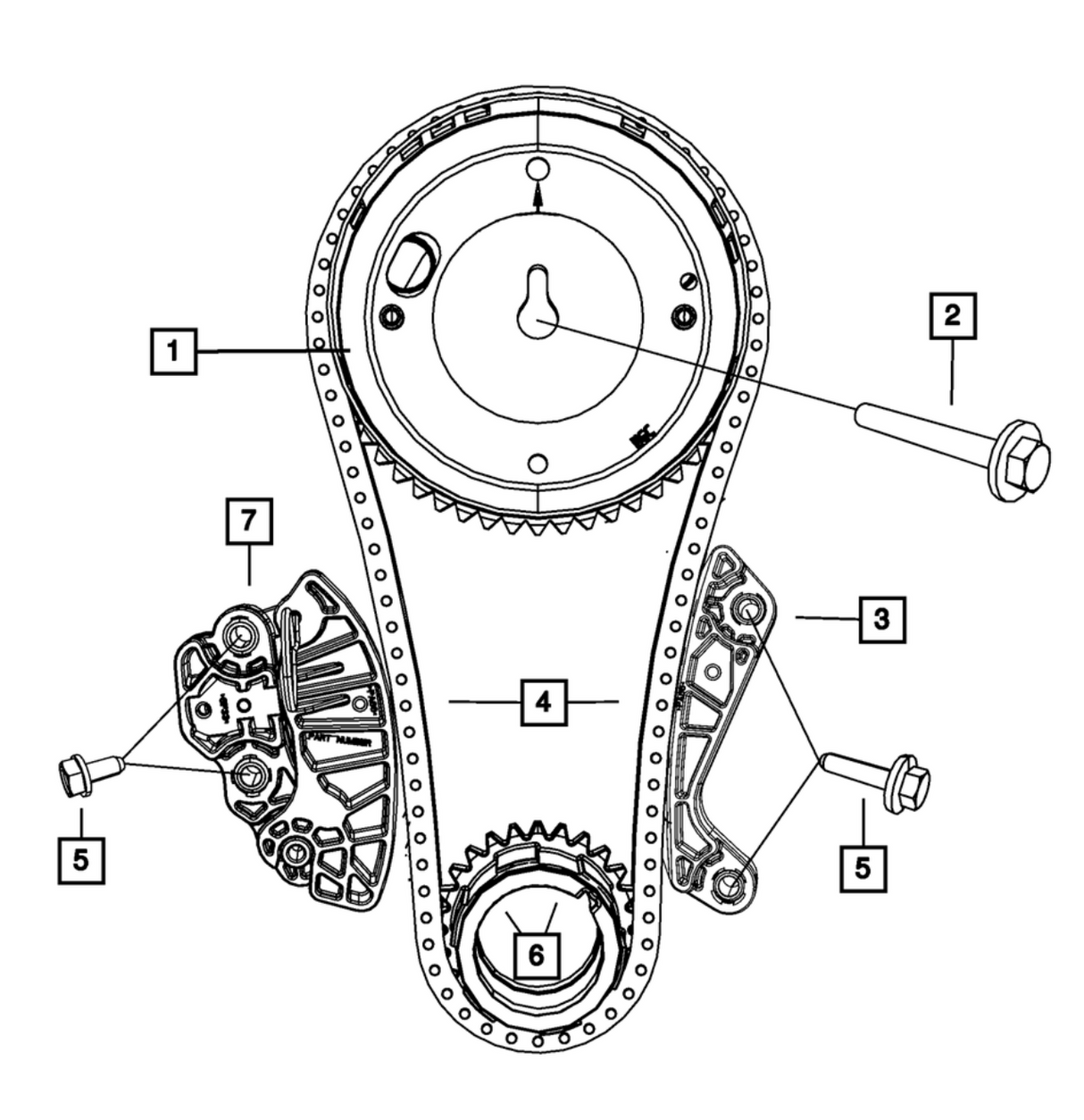 Mopar 53022115AH 300/Challenger/Charger Timing Chain Tensioner