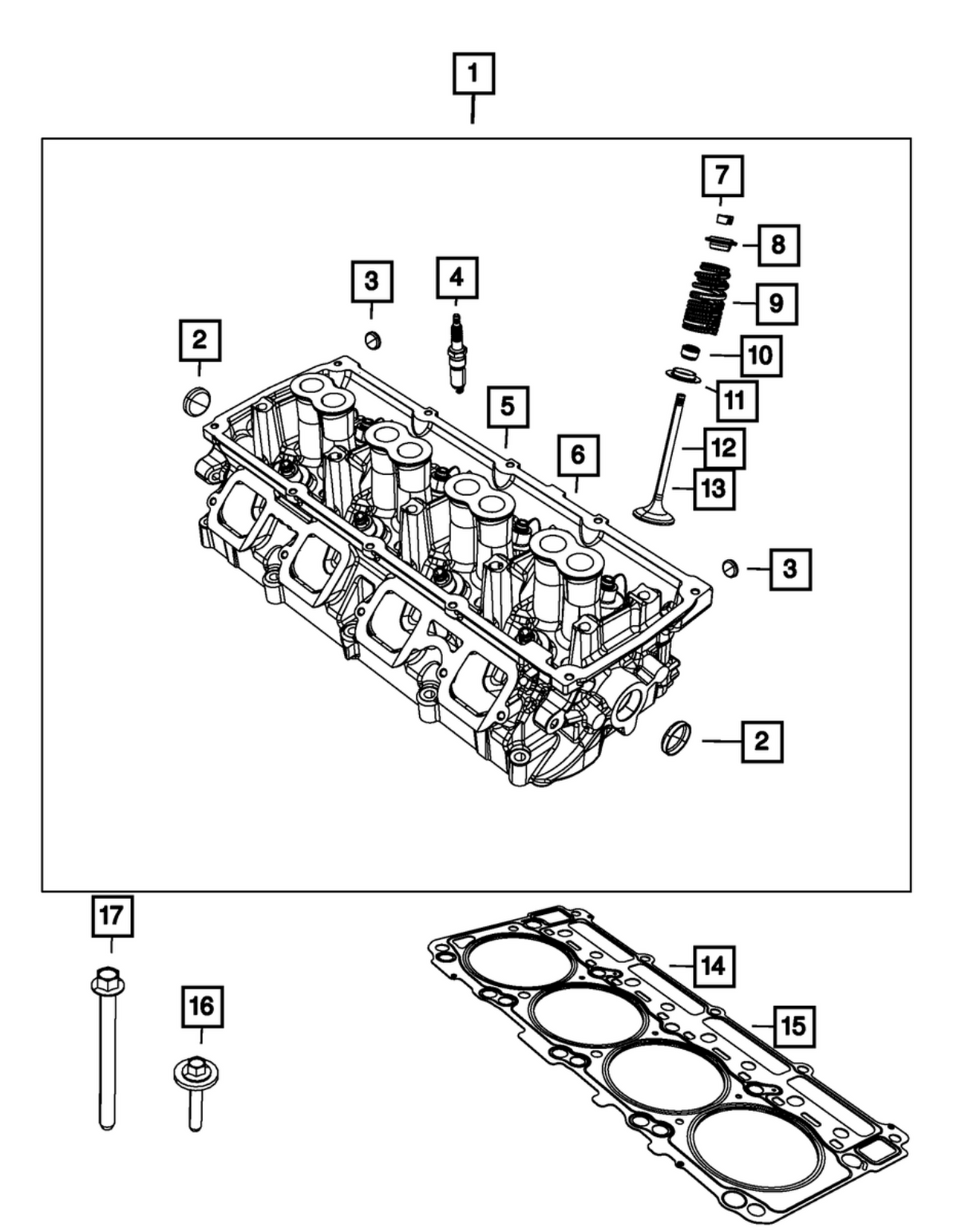 Mopar® #53022087AD (09-26) Mopar 5.7L HEMI VVT/MDS Right Cylinder Head Intake Valve