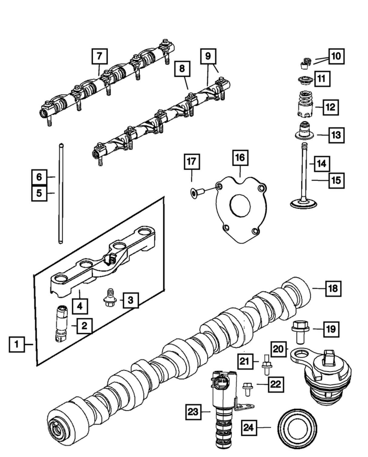 Mopar® #53021553ab (03-26) 5.7L/6.2L/6.4L HEMI Exhaust Rocker Arm