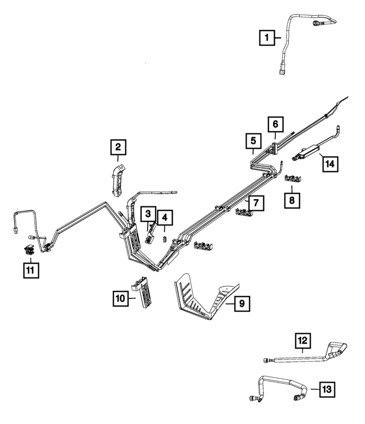 Mopar 4578614AE 300/Challenger/Charger 5.7L/6.4L Fuel Supply Hose