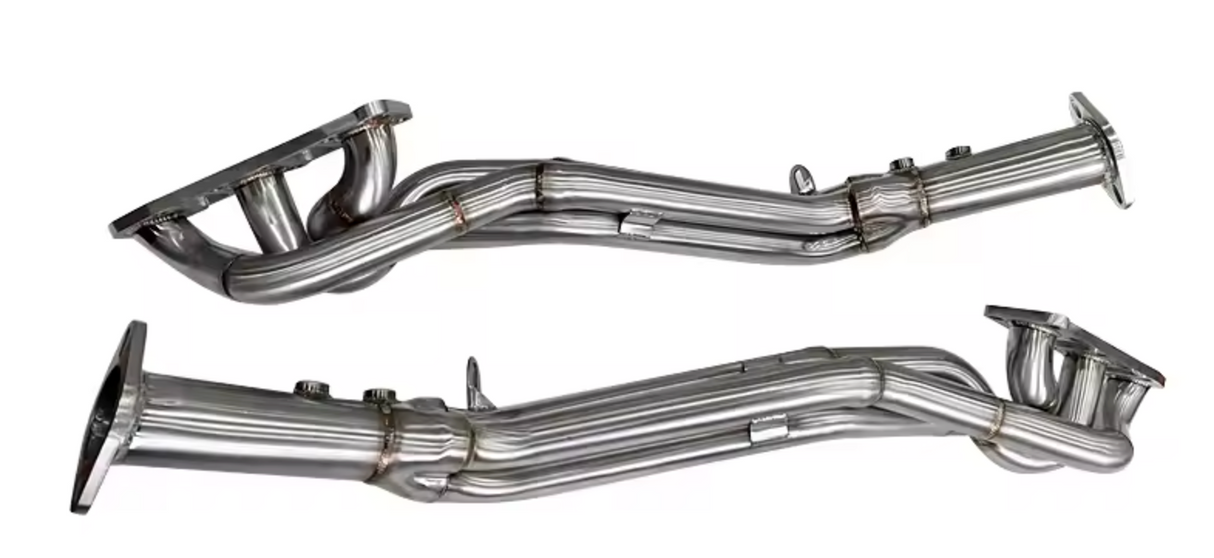 350Z/G35/G37/370Z VQ35DE/VQ37VHR Long Tube Exhaust Headers with Catless Mid-Pipes