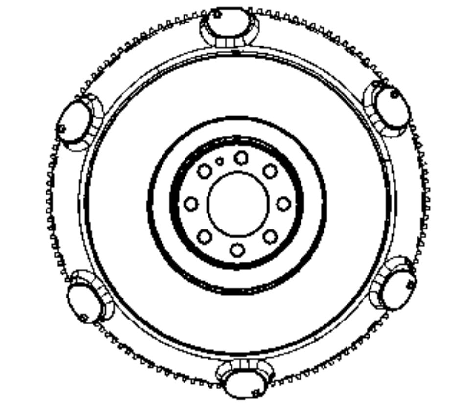 Mopar® #5038113AD (09-26) GEN III HEMI VVT Flywheel Mounting (6-Speed Manual)