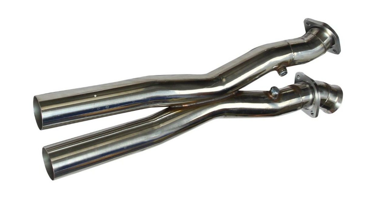 Kingman Speed® (05-13) Corvette C6 6.0L/6.2L LS2/LS3 304SS 1-7/8" Long Tube Exhaust Headers with Catless X-Pipe