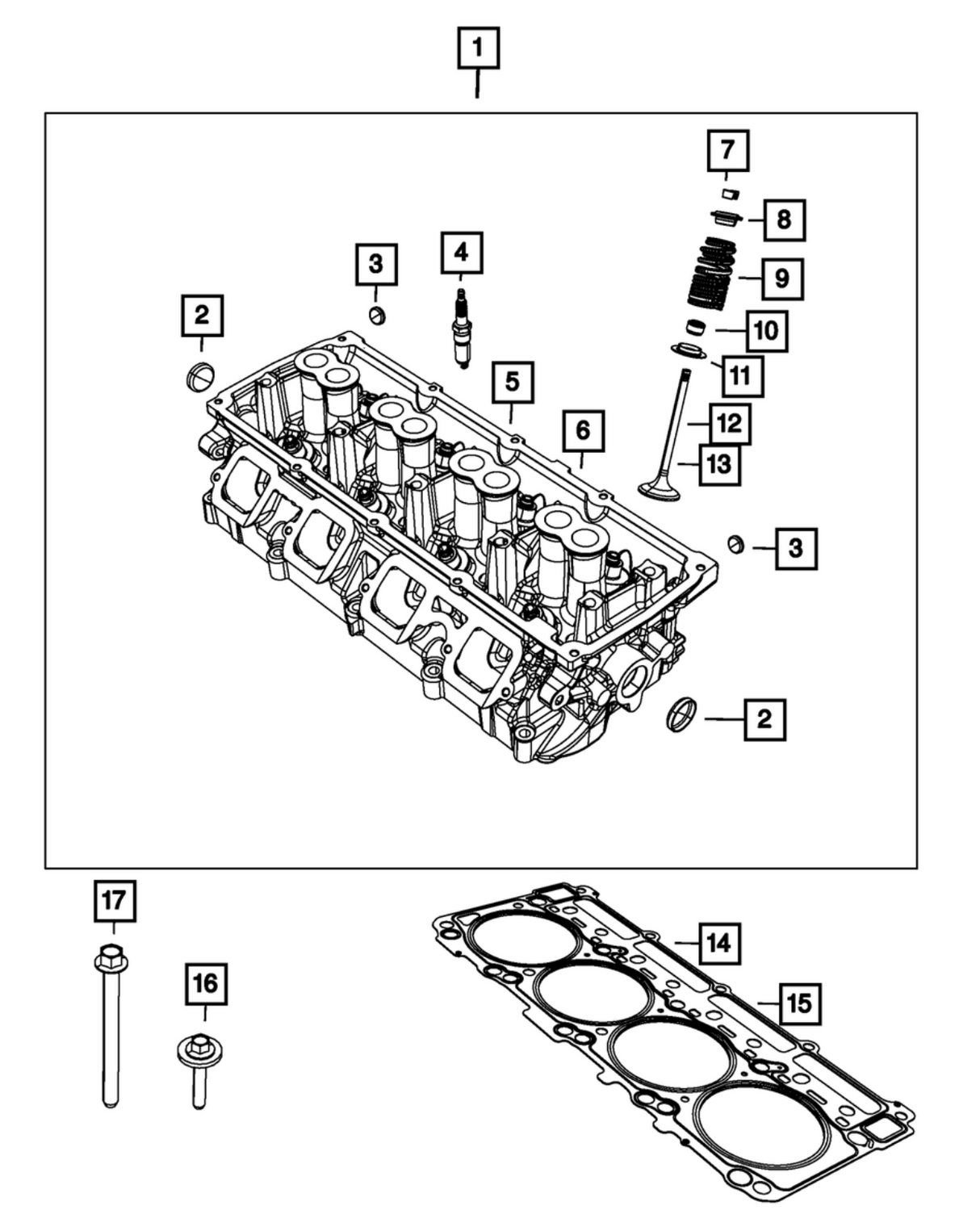 Mopar® #53022306AC (09+) GEN III HEMI 5.7L VVT/MSD Right Side Cylinder Head Gasket