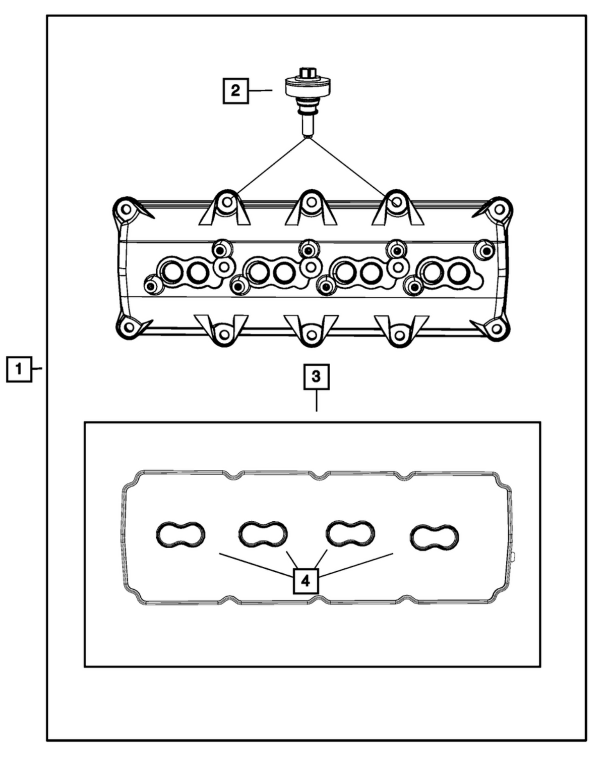 Mopar® #53022085AD (09+) GEN III HEMI VVT/MDS 5.7L/6.4L Right Side Cylinder Head Cover