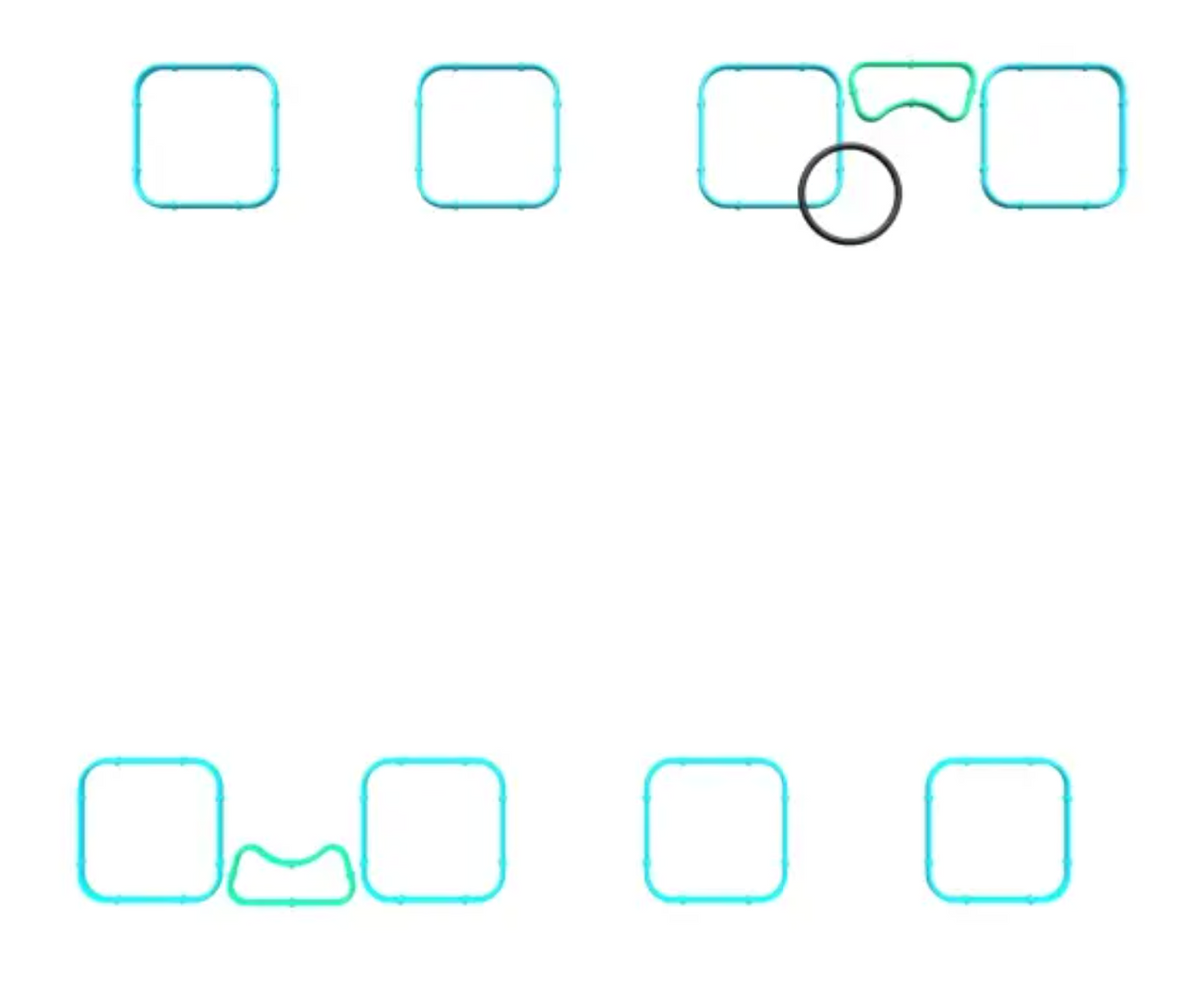 Mopar® #68545089AA (19+) GEN III HEMI 5.7L/6.4L VVT/MDS Intake Manifold Gasket Kit