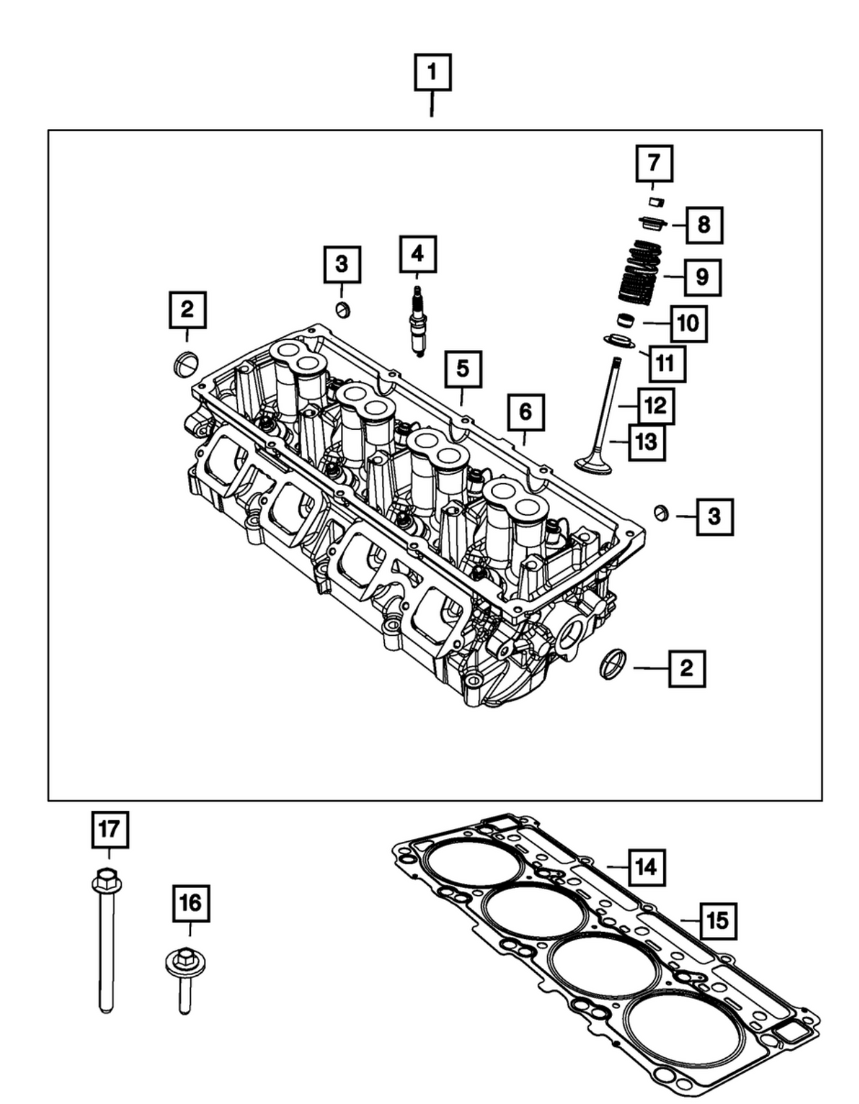 Mopar® #53022307AC GEN III HEMI 5.7L Driver Side Cylinder Head Gasket