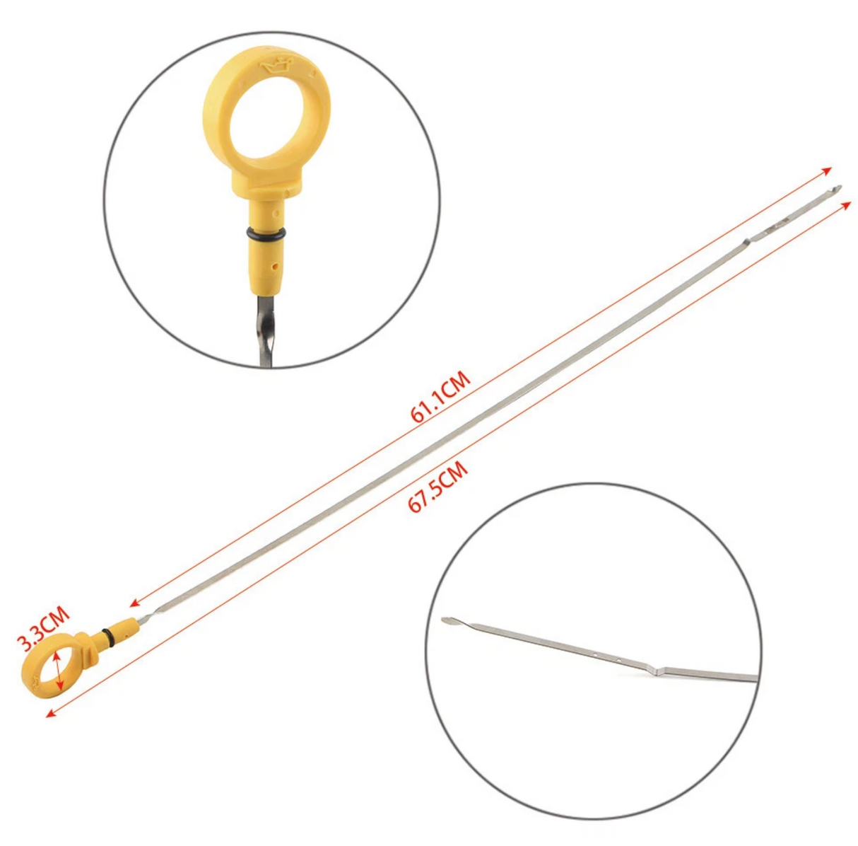 Mopar® #4792872AF (09-23) 300/Challenger/Charger 5.7L VVT/MDS Engine Oil Dipstick