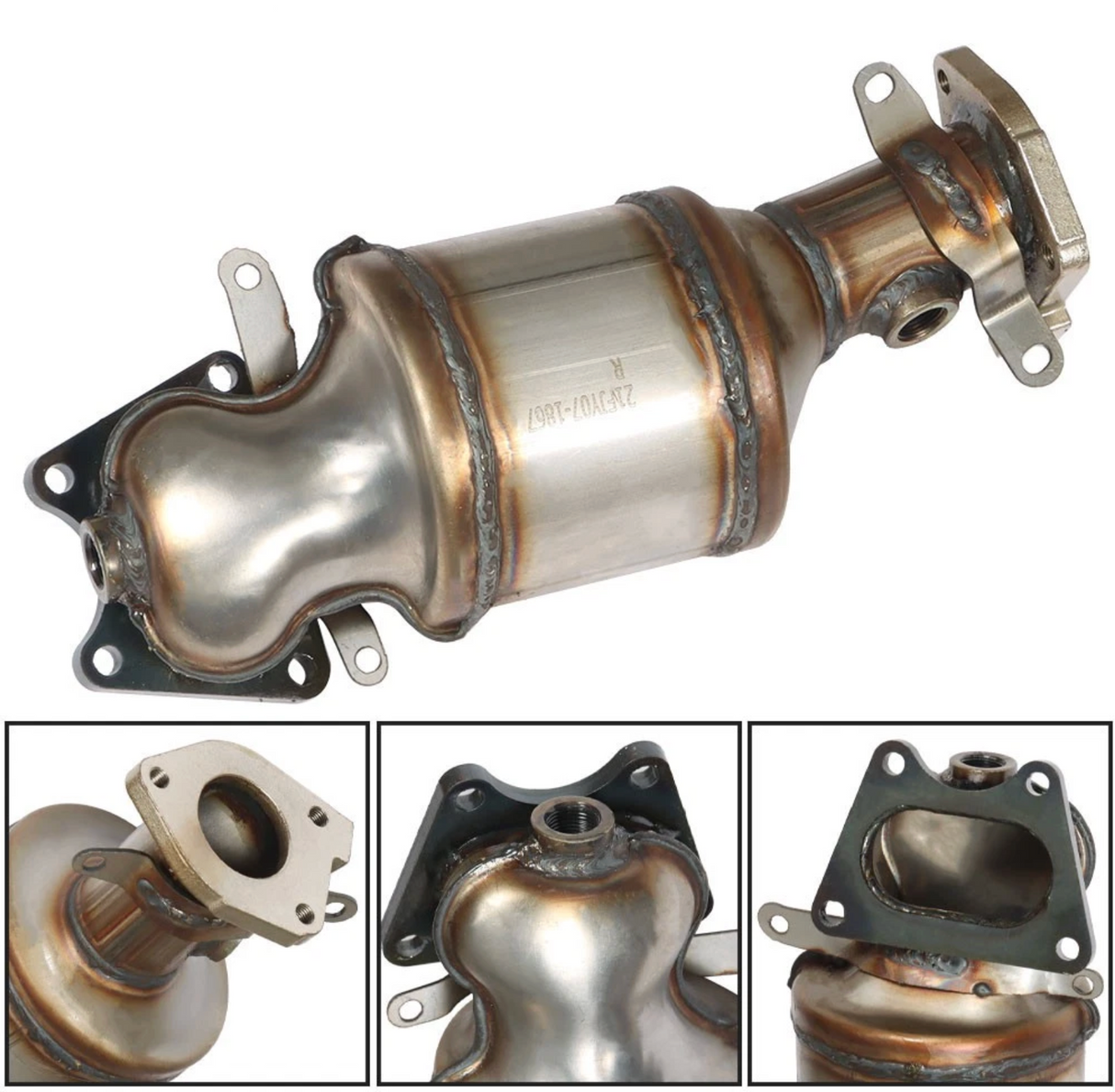 01-08 Acura MDX/TL/RL 3.5L 200 Cell Catted Down Pipe (Front + Rear)