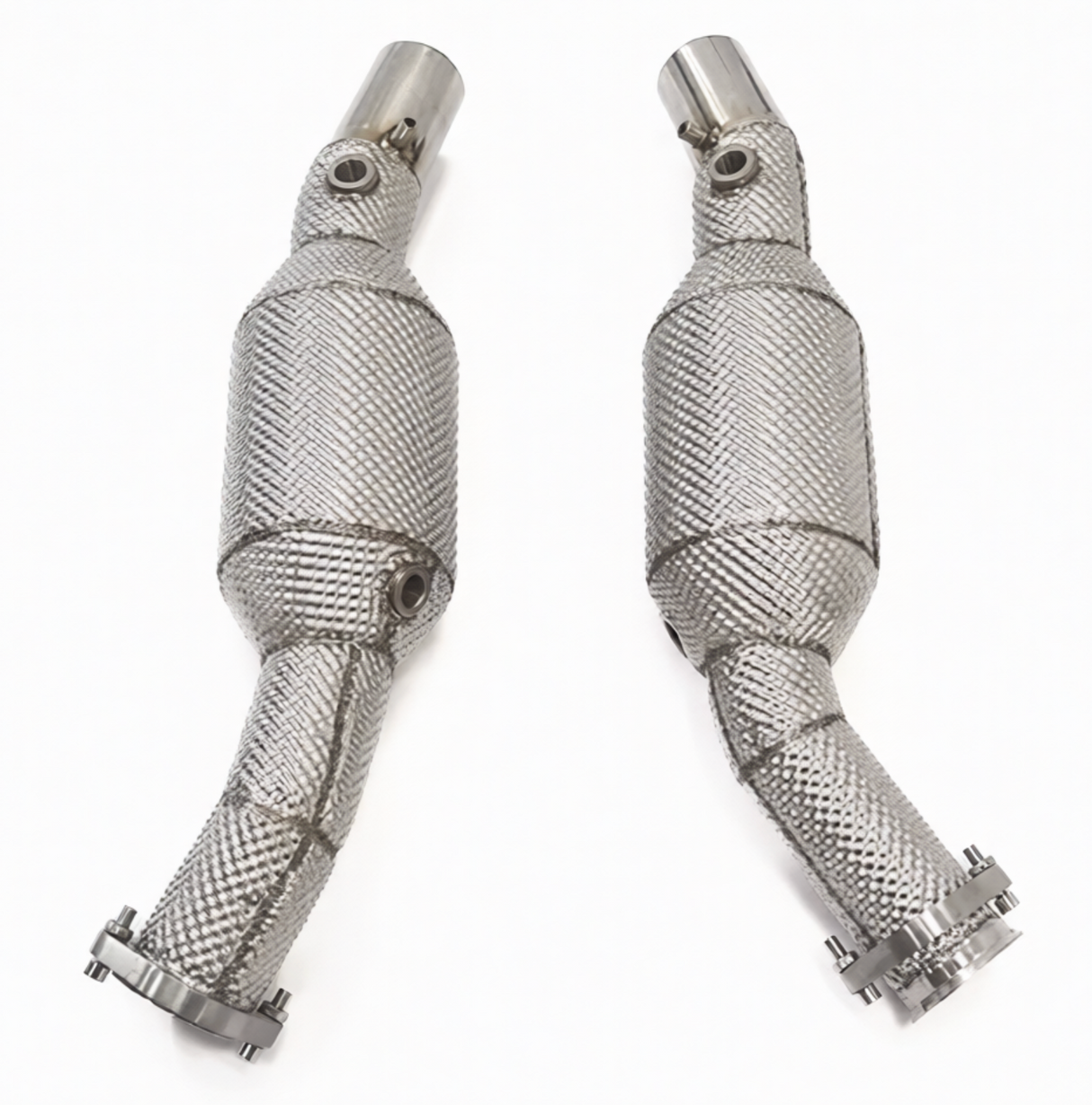 09-14 Ferrari California 4.3L F136 200 Cell Catted Exhaust Down Pipes