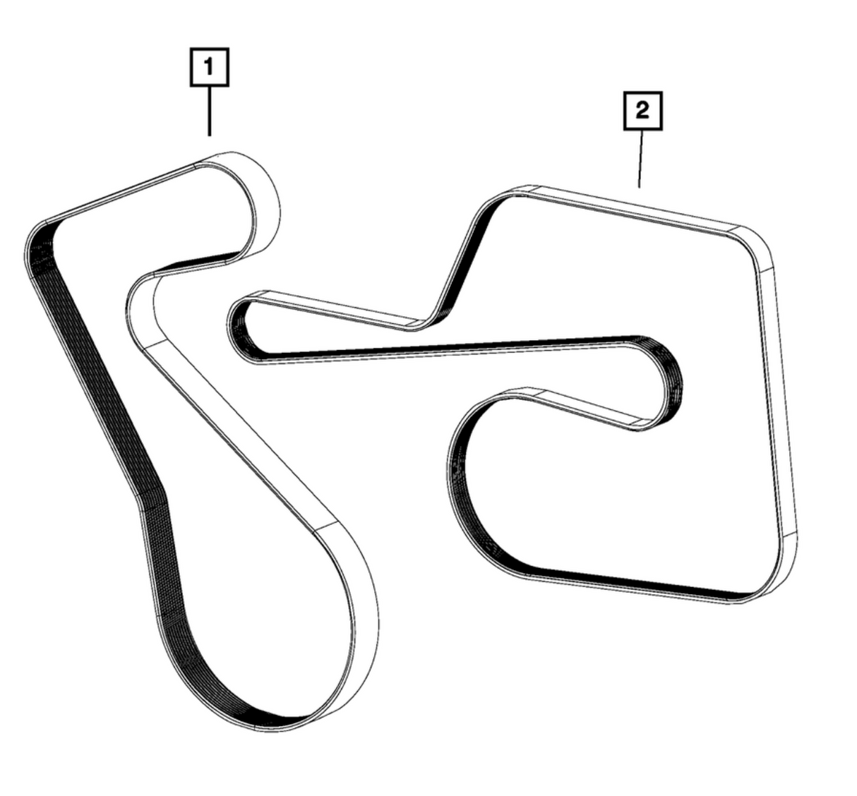 Mopar® #5038718AA (15+) SRT Hellcat/TRX/Trackhawk 6.2L OEM Serpentine Belt