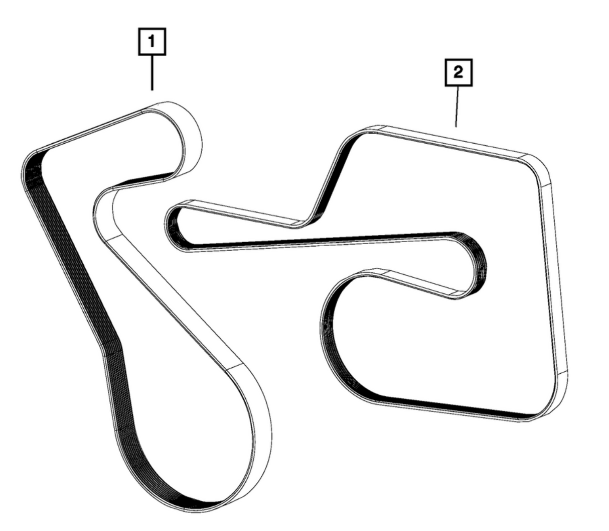 Mopar® #5038725AA (15+) SRT Hellcat/TRX/Trackhawk 6.2L OEM Serpentine Belt