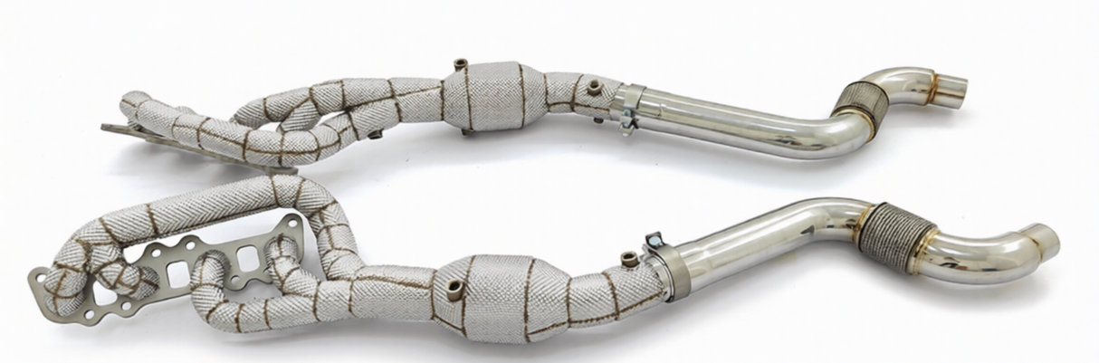Ford Mustang GT 5.0L S550/S650 1-7/8" Long Tube Exhaust Headers with Heat Wrap Layer