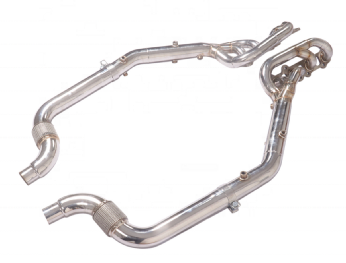 Ford Mustang GT 5.0L S550/S650 1-7/8" Long Tube Exhaust Headers with Catless Mid-Pipes