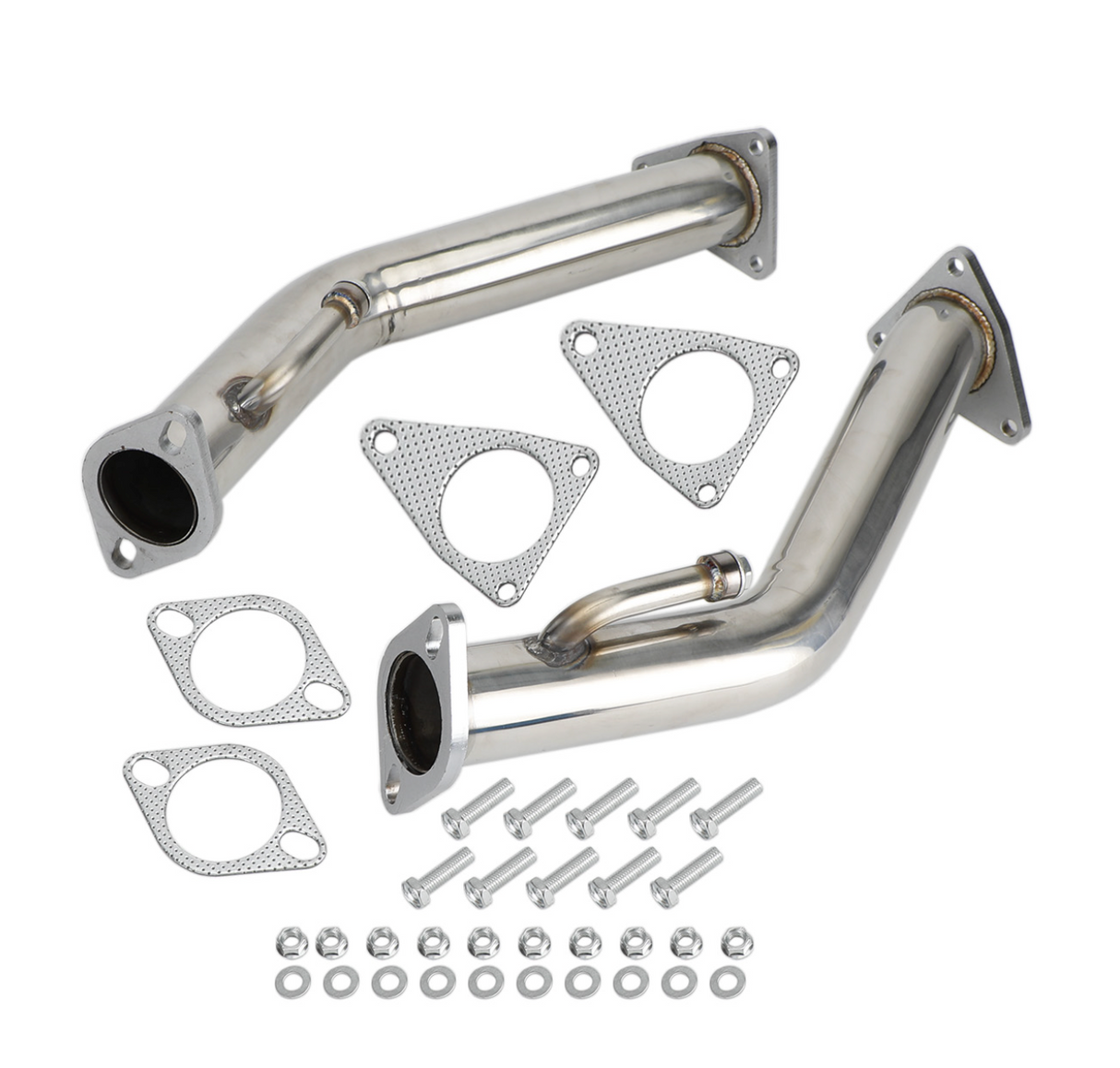 370Z/G37/Q50/Q60 3.7L VQ37 304SS 3" Catless Exhaust Down Pipes