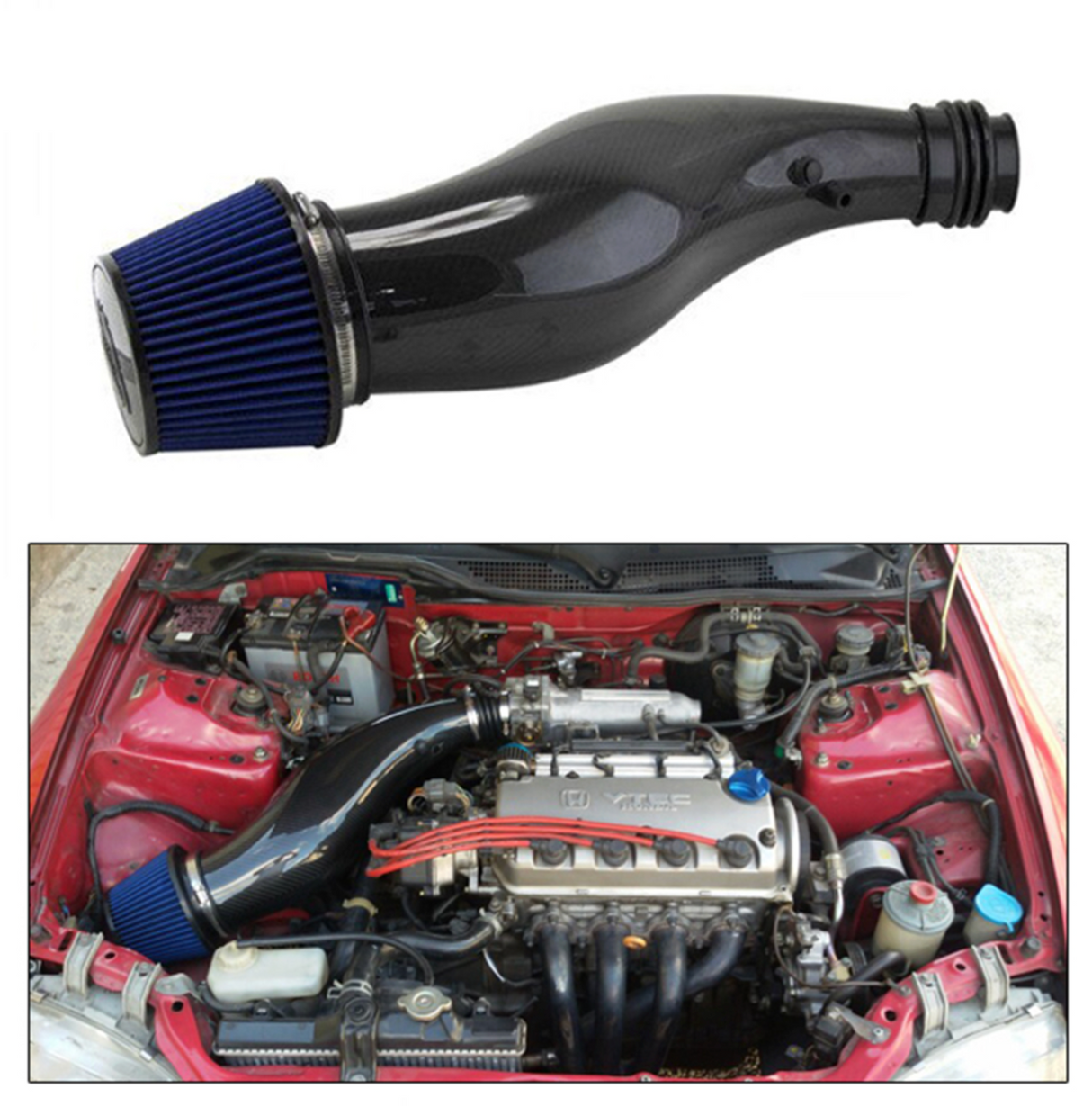 Kingman Speed® (92-00) Honda Civic EK/EG/AU Carbon Fiber Cold Air Intake