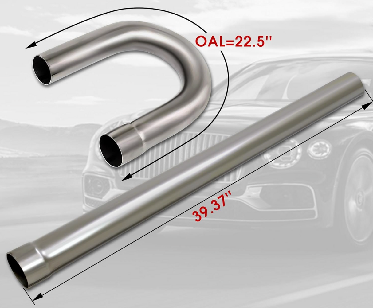 Kingman Speed® Universal 201SS 16 Gauge Mandrel Bend Exhaust Builder Kit (16-Piece)