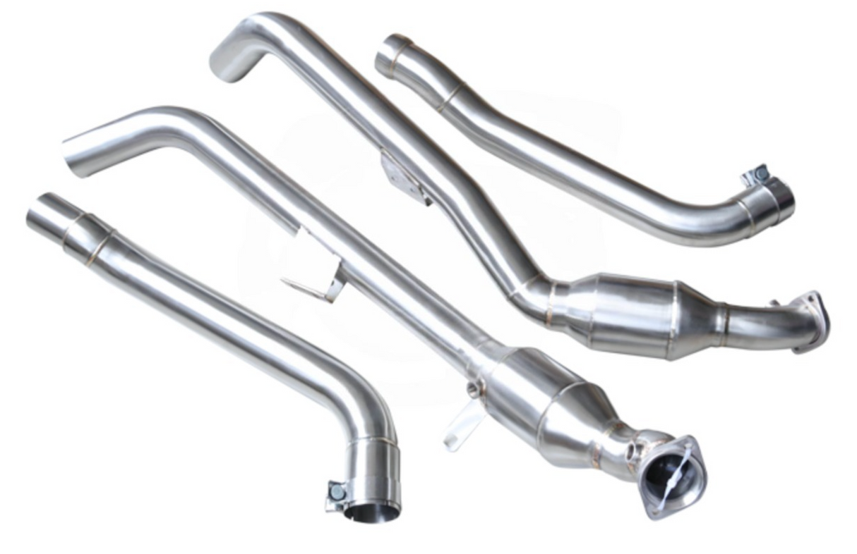 Mercedes-Benz M157 5.5L AMG 200 Cell Catted Exhaust Down Pipes