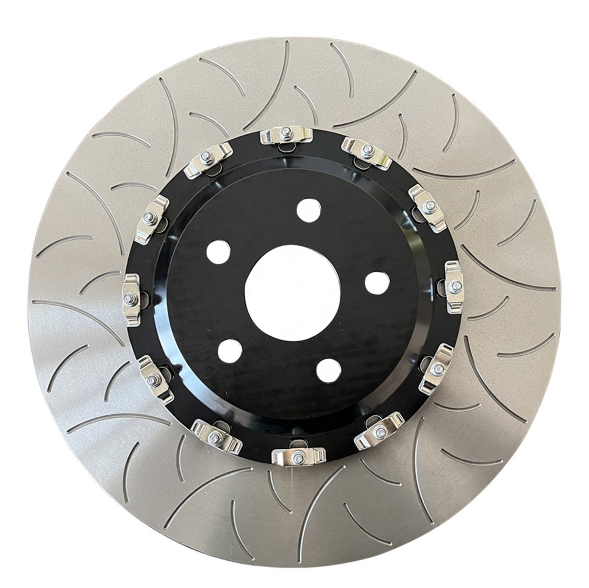 Kingman Speed® (21-23) Dodge Challenger/Charger Carbon Alloy Slotted 2-Piece 400mm x 34mm (15.75” x 1.34”) 12-Bolt Front Brake Rotor (BR7 Code)
