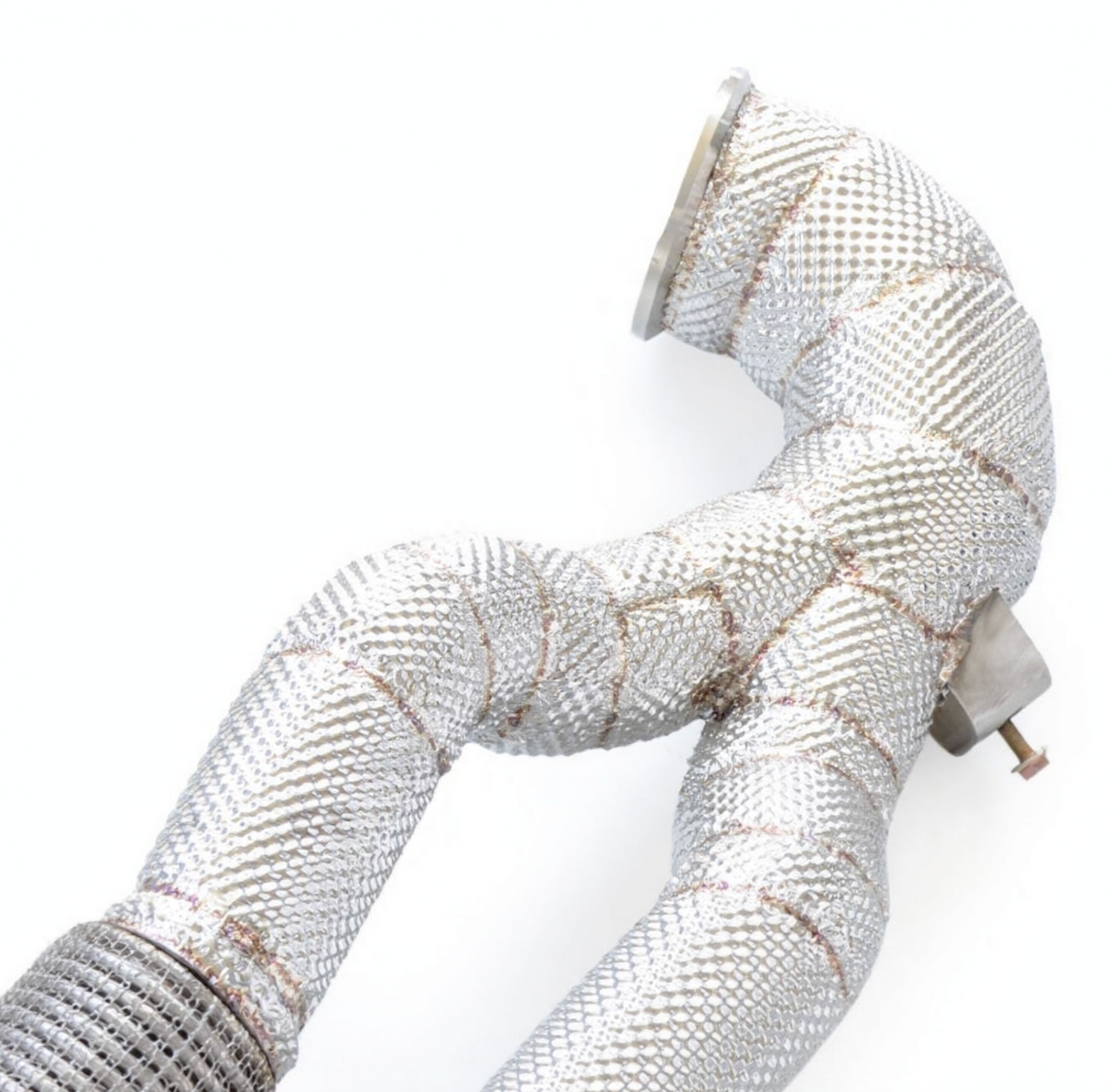 15-20 Audi RS3 8V 2.5L 304SS Catless Exhaust Mid-Pipes with Heat Wrap Layer