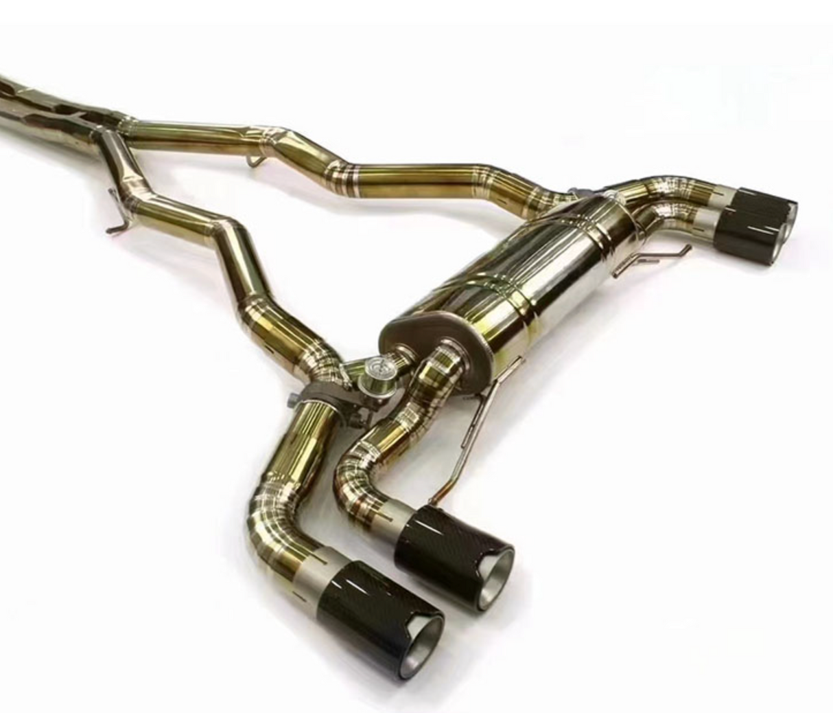 18-23 BMW M5 F90 4.4L S63B44 Gold Titanium Cat-Back Exhaust
