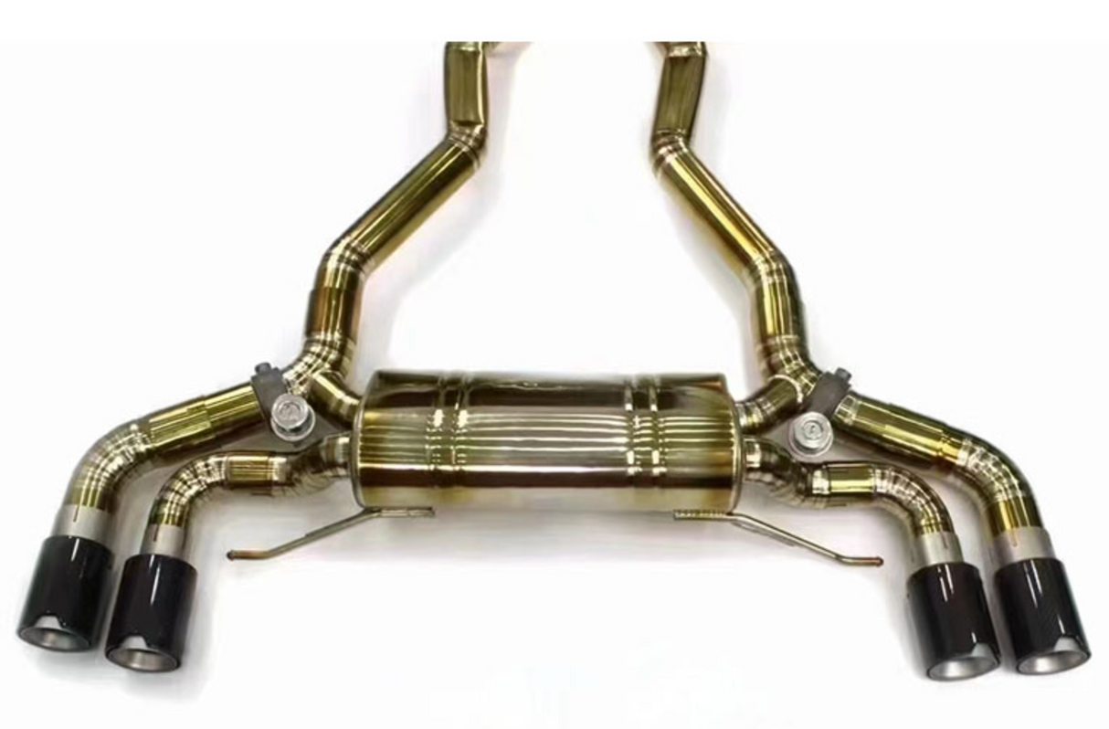 18-23 BMW M5 F90 4.4L S63B44 Gold Titanium Cat-Back Exhaust