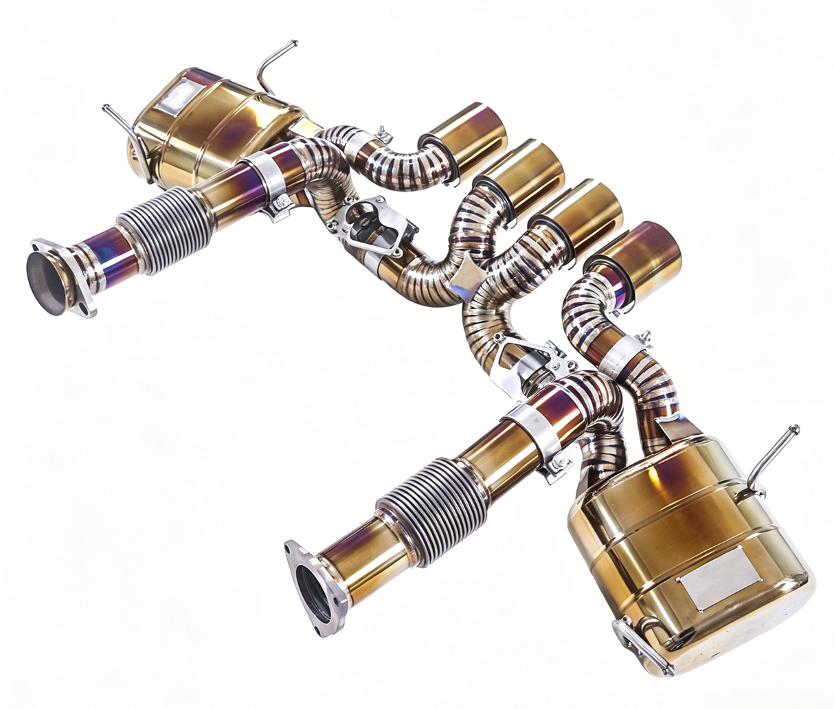 Chevrolet Corvette C8 Z06 5.5L LT5 3" Gold Titanium Cat Back Exhaust