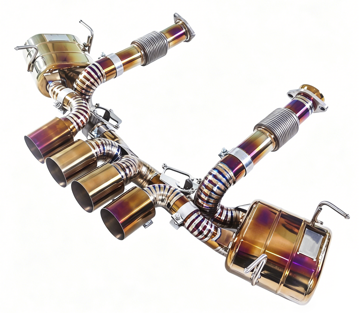 Chevrolet Corvette C8 Z06 5.5L LT5 3" Gold Titanium Cat Back Exhaust