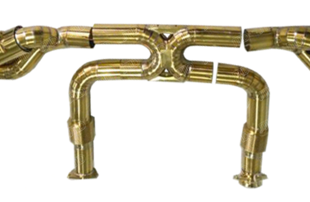 Chevrolet Corvette C8 Stingray/E-Ray Gold Titanium Cat-Back Exhaust