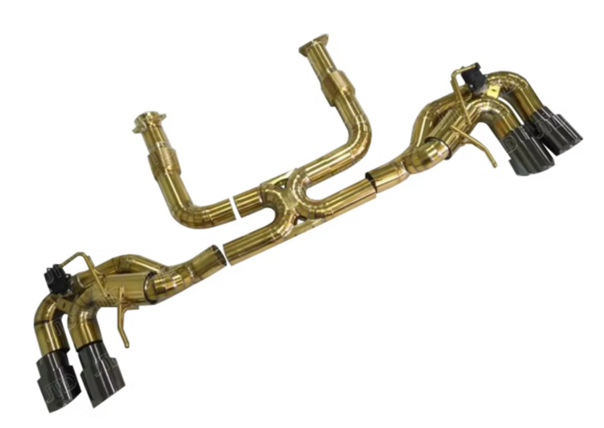 Chevrolet Corvette C8 Stingray/E-Ray Gold Titanium Cat-Back Exhaust