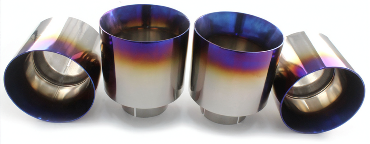 09-24 Nissan GT-R R35 VR38DETT Titanium 4" OD Exhaust Tip Set