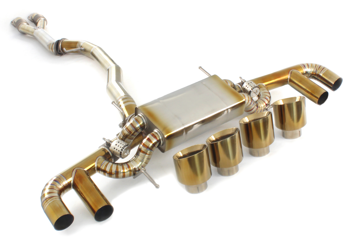 09-24 Nissan GT-R R35 3.8L VR38DET Gold Titanium Cat Back Exhaust