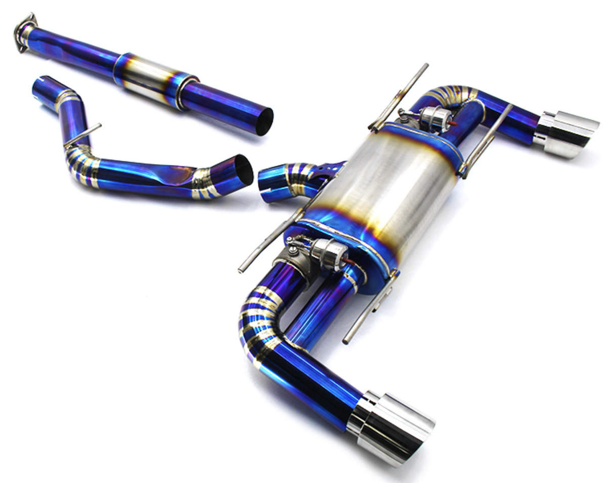 12-20 BRZ/FR-S/86 2.0L Blue Titanium Cat-Back Exhaust with 4" OD Tips